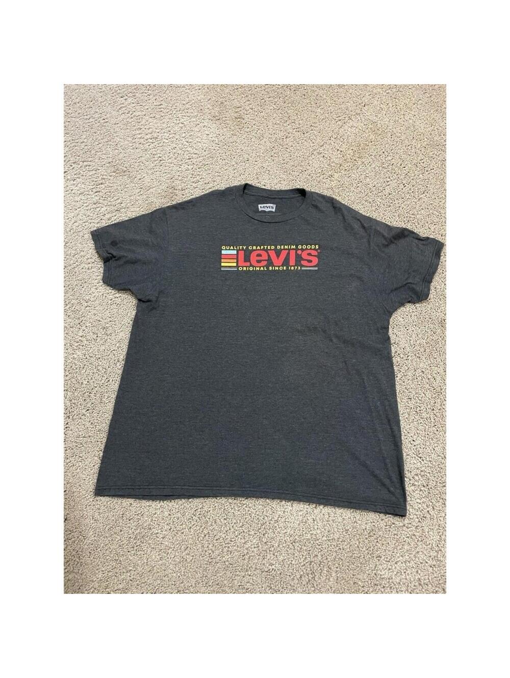 Levi's Men's Grey T-Shirt Size XXL 2XL EUC